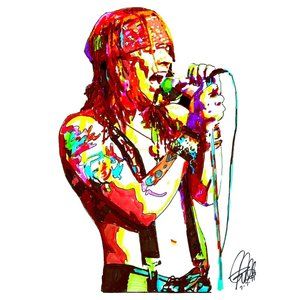 Axl Rose Guns N Roses Singer Rock Music Poster Print Wall Art 18x24